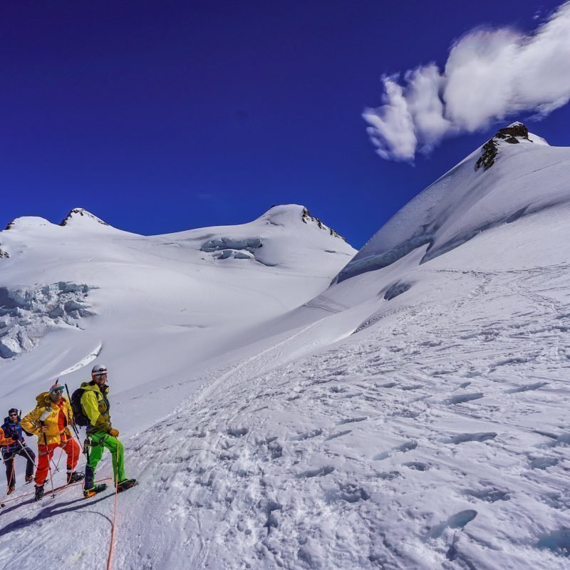 Monte Rosa Süd: 2x 4000er  Parade aus dem Aostatal Tag2