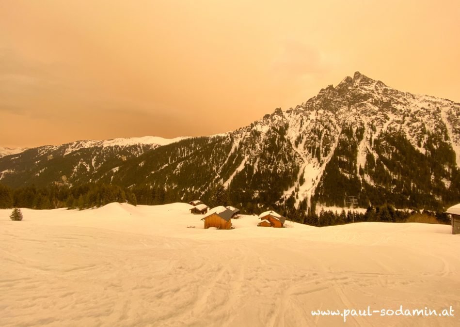 Skitour Röbialpe  ,- Sahara Staub  –  Gargellen im Montafon