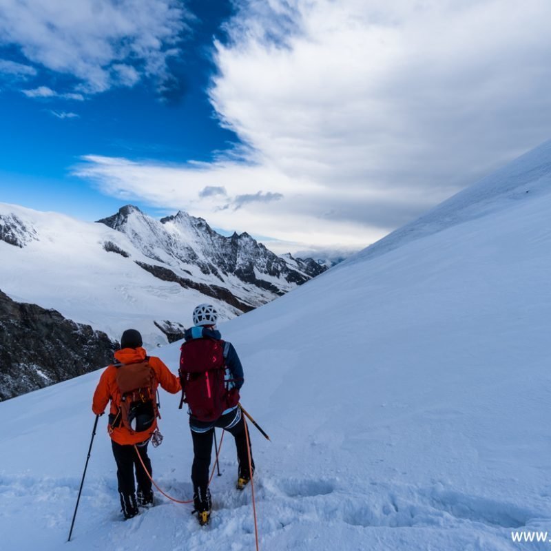 Das Allalinhorn (4.027 m) im Wallis