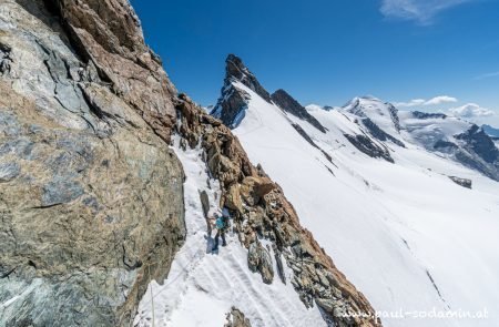 Breithorn Halbe Traversierung. (Felstour). 10