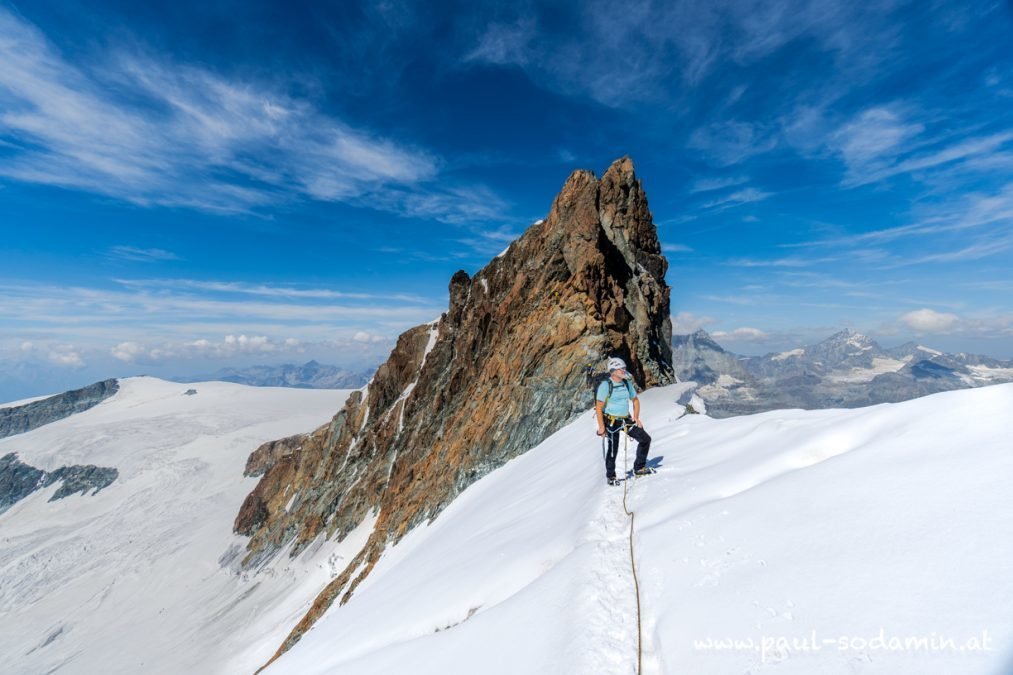 Breithorn Halbe Traversierung. (Felstour)