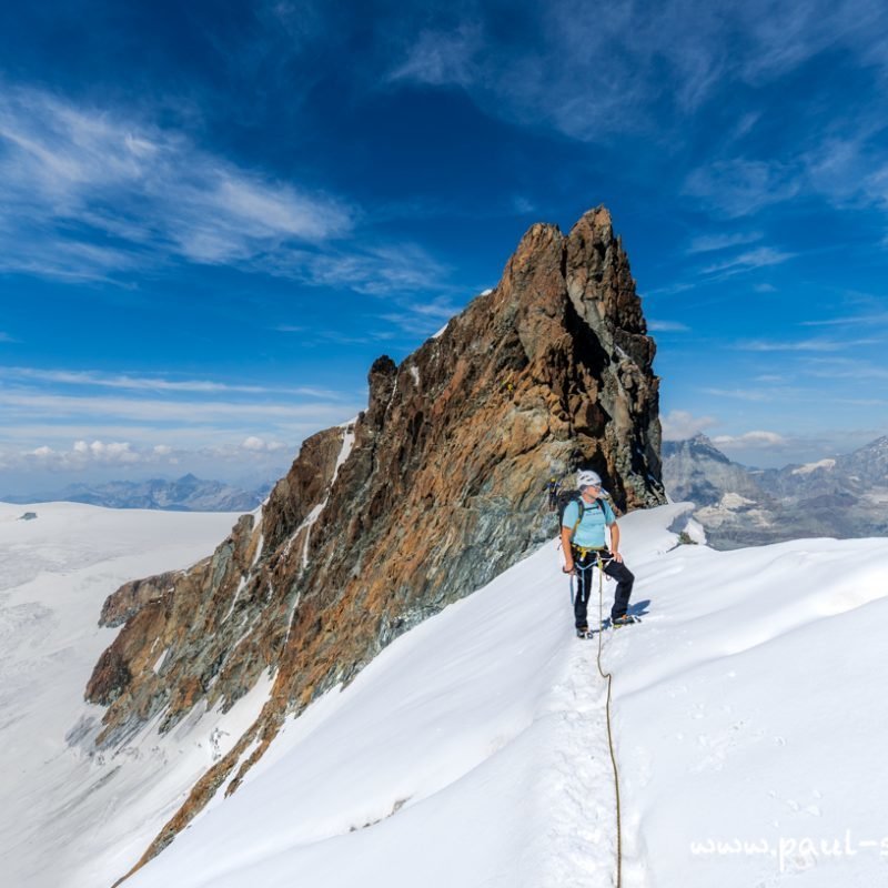 Breithorn Halbe Traversierung. (Felstour)