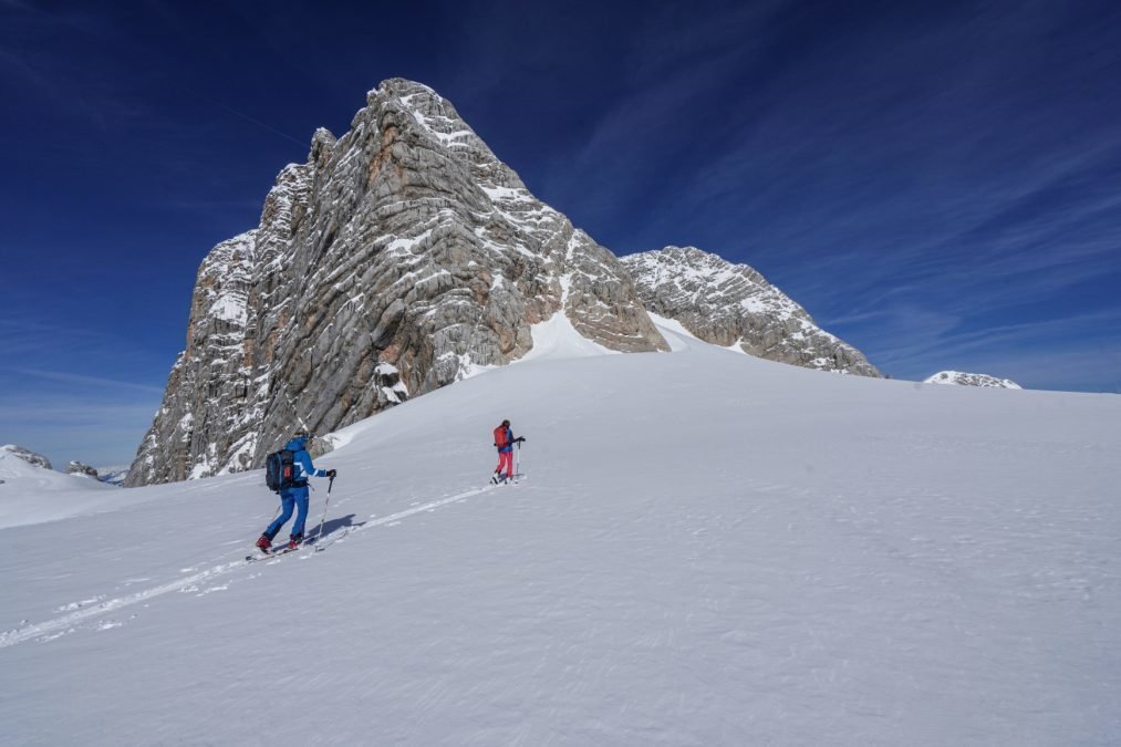 die Dachstein-Überquerung mit Pulverschnee