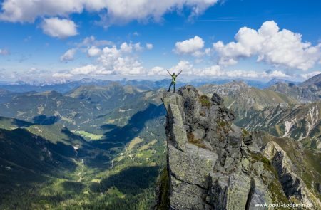 Der Gamskögelgrat (UIAA 4-) in den Niederen Tauern.1