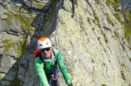 Der Gamskögelgrat (UIAA 4-) in den Niederen Tauern.10