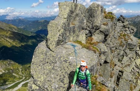 Der Gamskögelgrat (UIAA 4-) in den Niederen Tauern.15