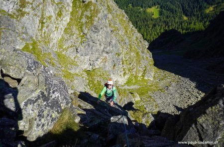 Der Gamskögelgrat (UIAA 4-) in den Niederen Tauern.7