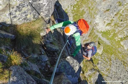 Der Gamskögelgrat (UIAA 4-) in den Niederen Tauern.8