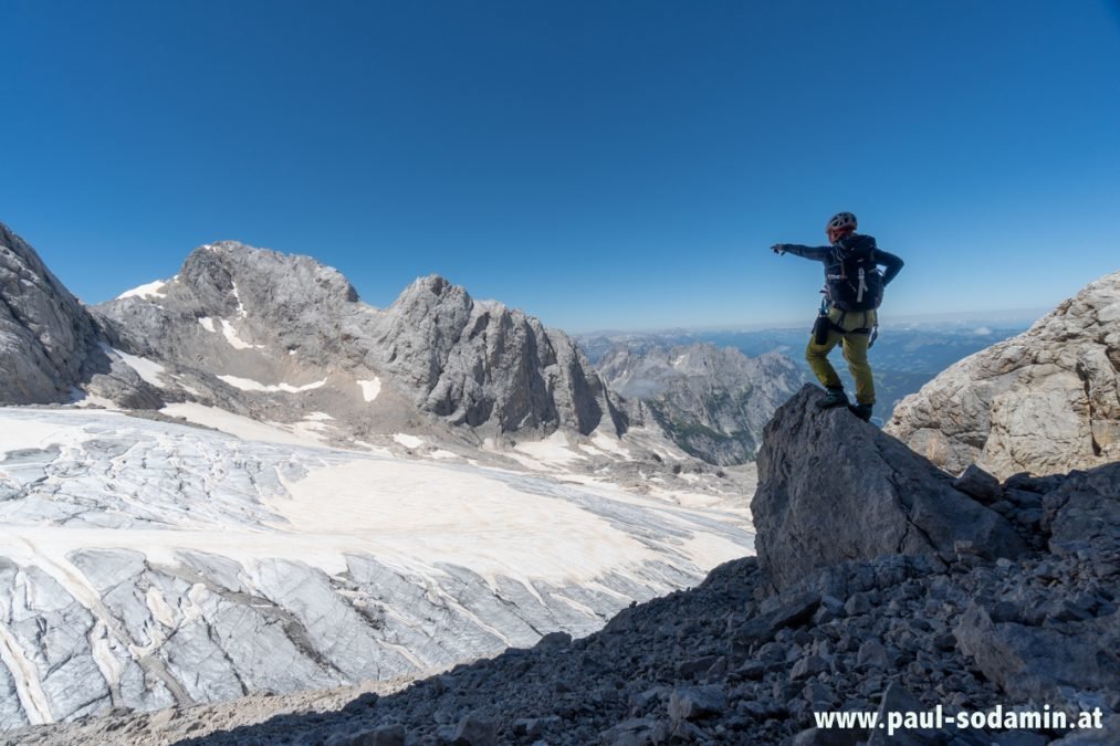 Der Hohe Dachstein, 2995m,  Schulteranstieg