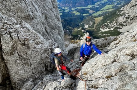 Die Große Bischofsmütze, 2458m ist über den Normalweg 3