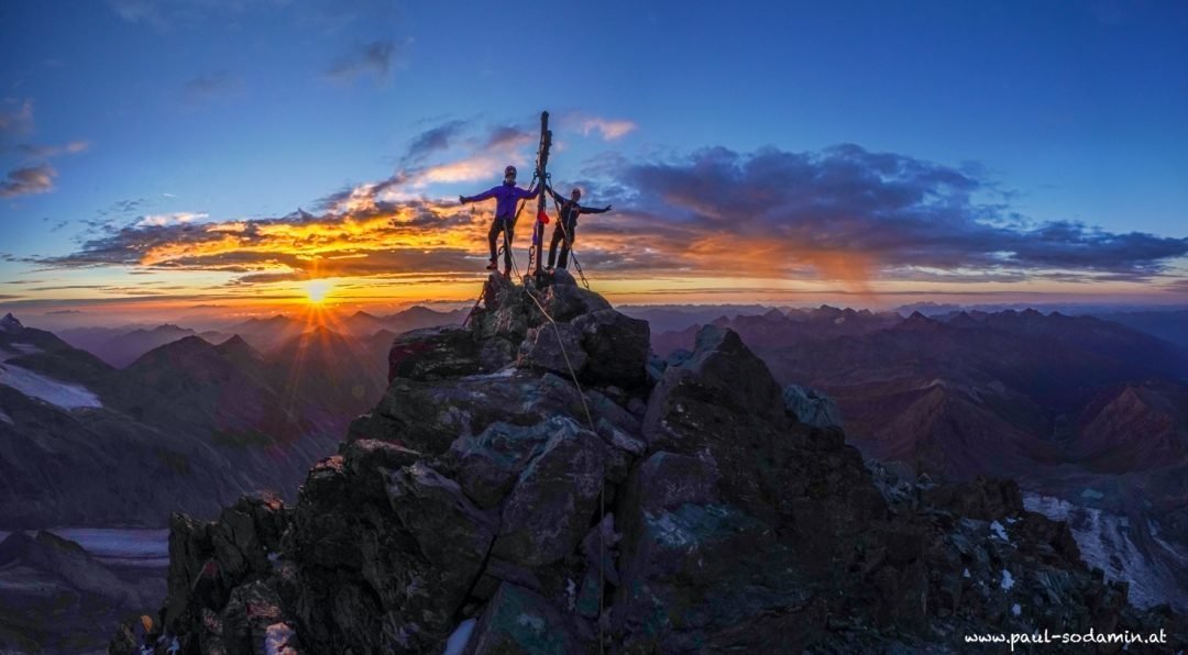 Ein ganz großes Kino- Sonnenaufgang am Großglockner 3798m