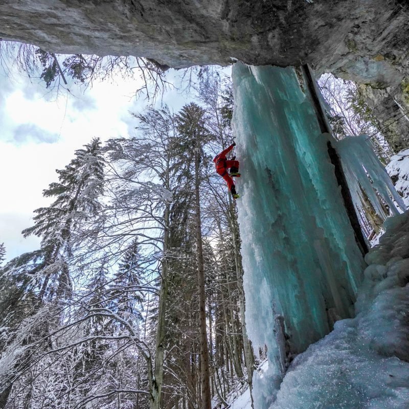 Eisklettern  „Alice im Wunderland“ – im Grazer Bergland