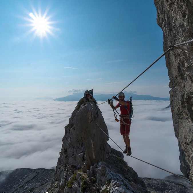 Der Große Priel – über den Wolken