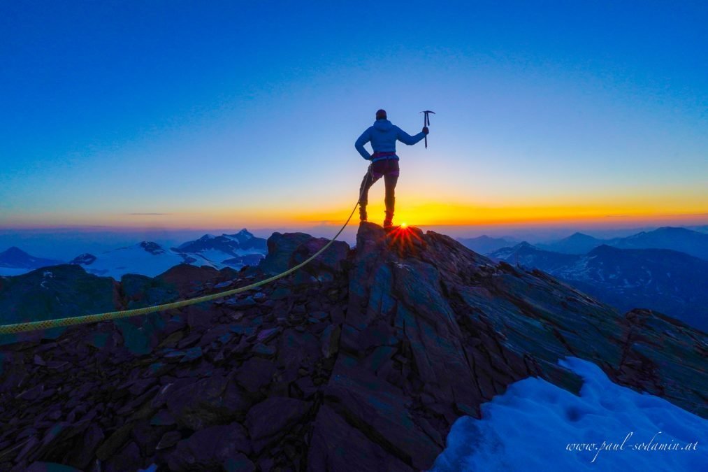 Sonnenaufgang am Großglockner 3798m, seine Majestät