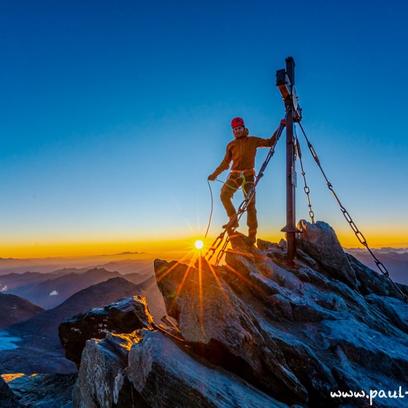 Großglockner, 3798m bei Sonnenaufgang