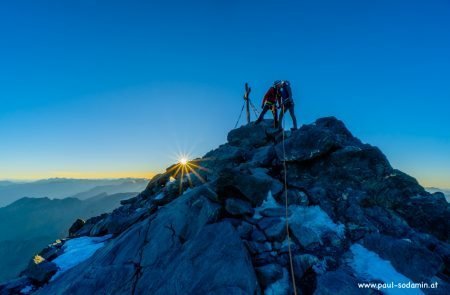 Großglockner bei Sonnenuntergang am Gipfel 5