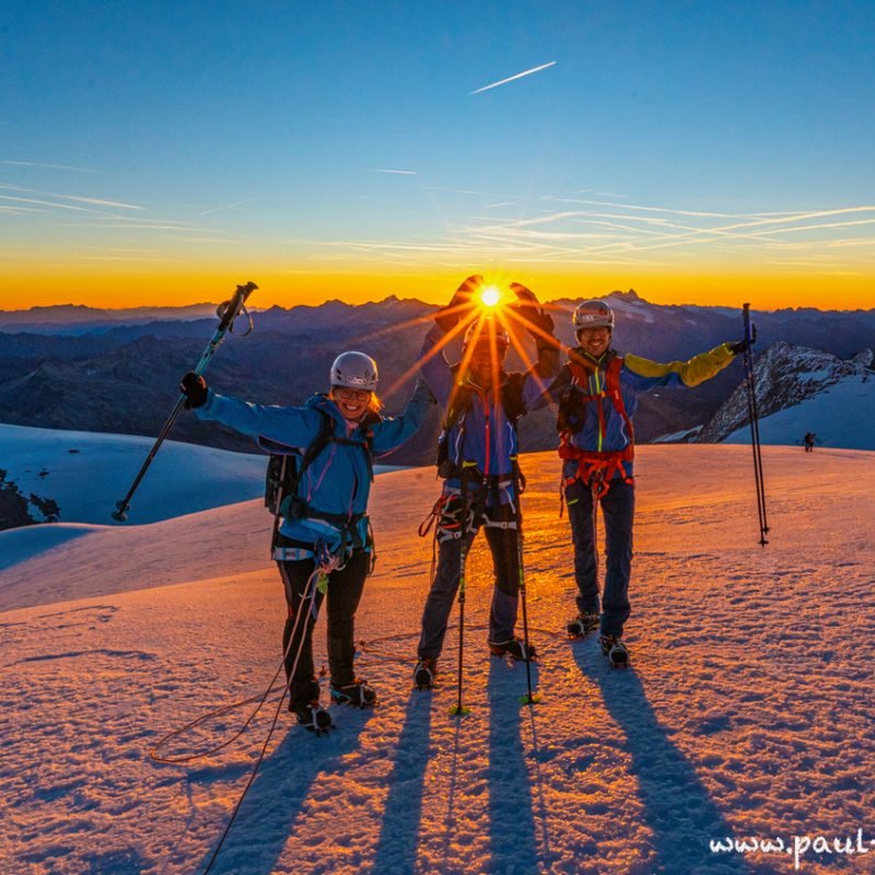 Großvenediger, 3666m bei Sonnenaufgang