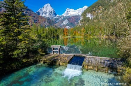 Herbst am Schiederweiher von der Luft 1