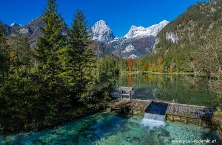 Herbst am Schiederweiher von der Luft 3