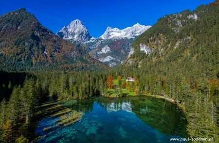 Herbst am Schiederweiher von der Luft 4