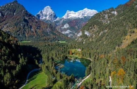 Herbst am Schiederweiher von der Luft 6