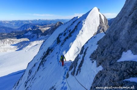 hoher dachstein 2995 m schulteranstieg mit bergfuehrer paul sodamin 26