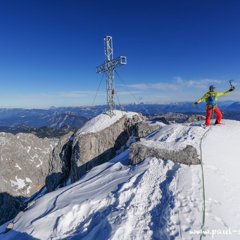 Hoher Dachstein 2995 m, Schulteranstieg