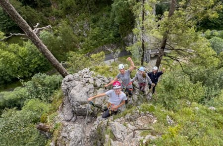 Klettersteig in Johnsbachtal im Nationalpark Gesäuse. 5