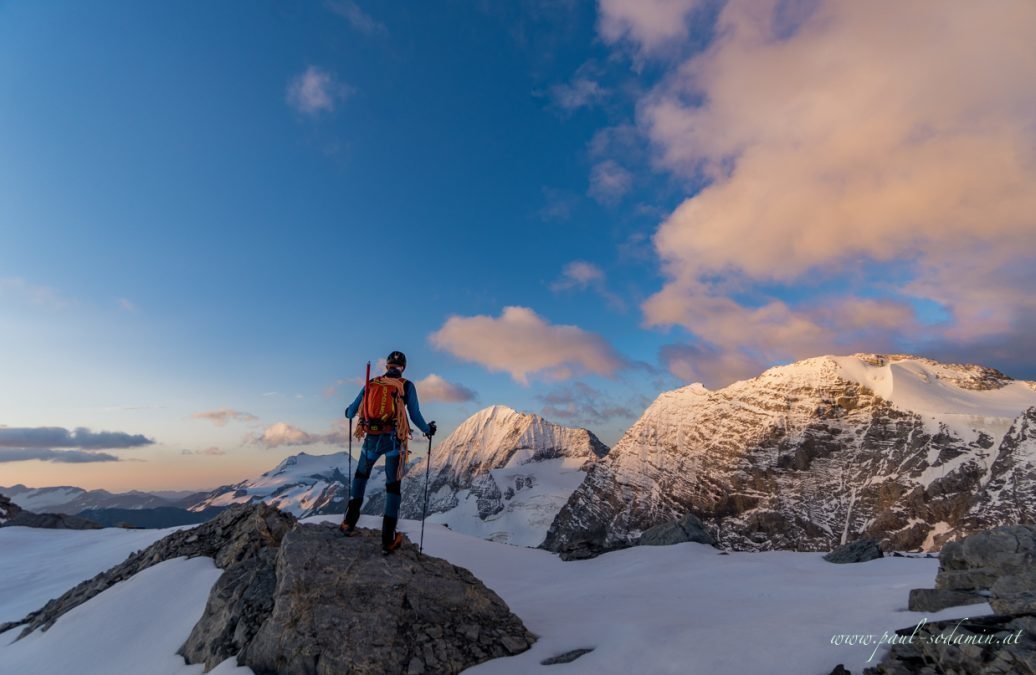 Ortler Hintergrat mit Bergführer Paul Sodamin