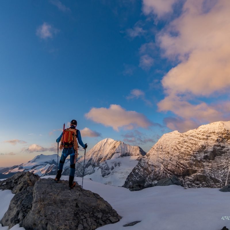 Ortler Hintergrat mit Bergführer Paul Sodamin