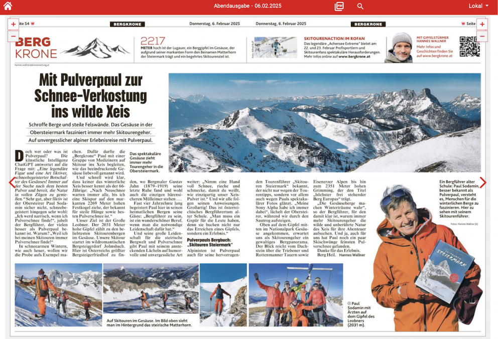 Mit Pulverpaul zur Schnee-Verkostung ins wilde Xeis