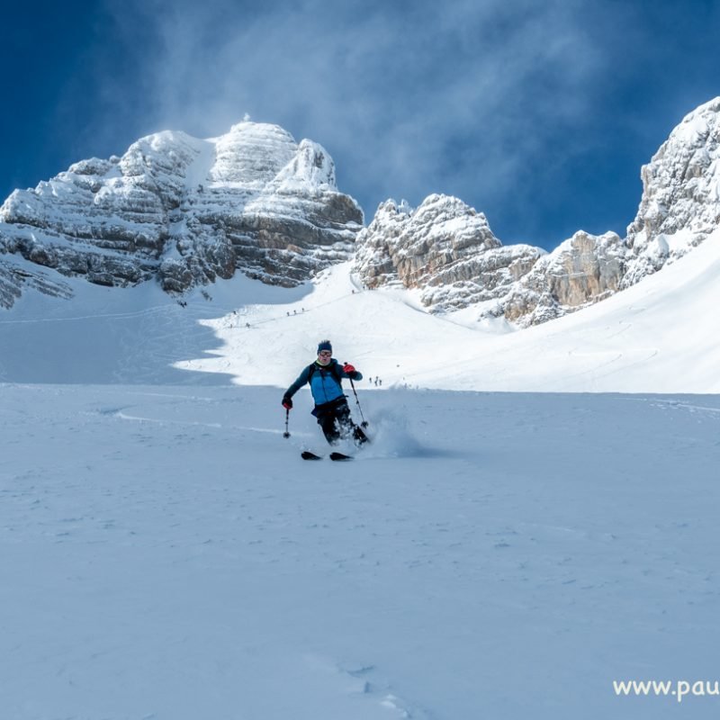 Skitour Dachstein – Gebirge  und Abfahrt über das  Edelgrießkar