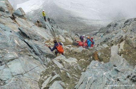 Steinschlag am Großglockner Bergführer Scher verletzt © Sodamin 10