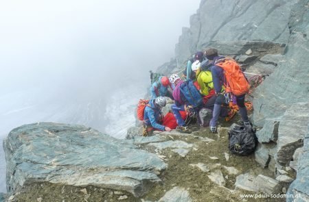 Steinschlag am Großglockner Bergführer Scher verletzt © Sodamin 19