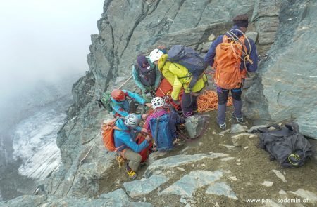 Steinschlag am Großglockner Bergführer Scher verletzt © Sodamin 21