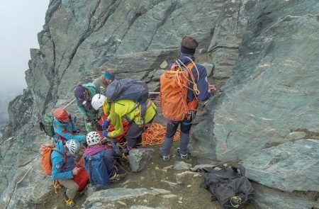 Steinschlag am Großglockner Bergführer Scher verletzt © Sodamin 23