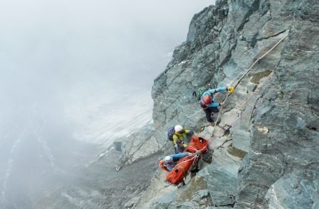 Steinschlag am Großglockner Bergführer Scher verletzt © Sodamin 26