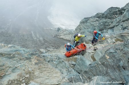 Steinschlag am Großglockner Bergführer Scher verletzt © Sodamin 27