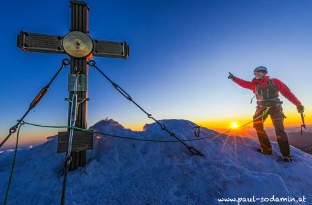 top of austria grossglockner3798 m bei sonnenaufgang. 18