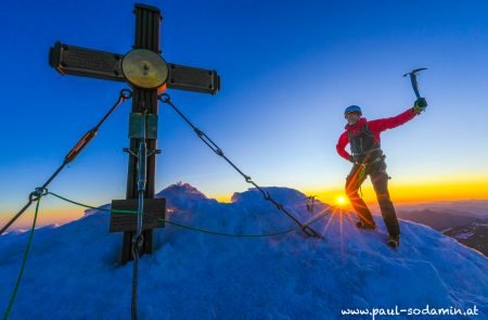 top of austria grossglockner3798 m bei sonnenaufgang. 20