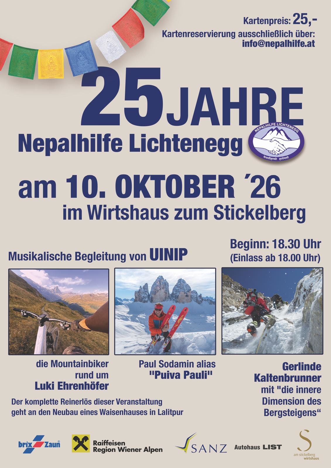 Ein Vierteljahrhundert Nepalhilfe – seit Jahren stellen wir uns in den Dienst der Menschen in einem der ärmsten Länder unserer Erde.