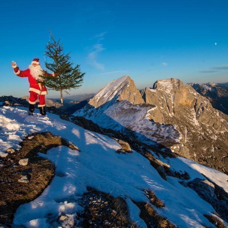 Der Weihnachtsmann am Admonter Kalbling